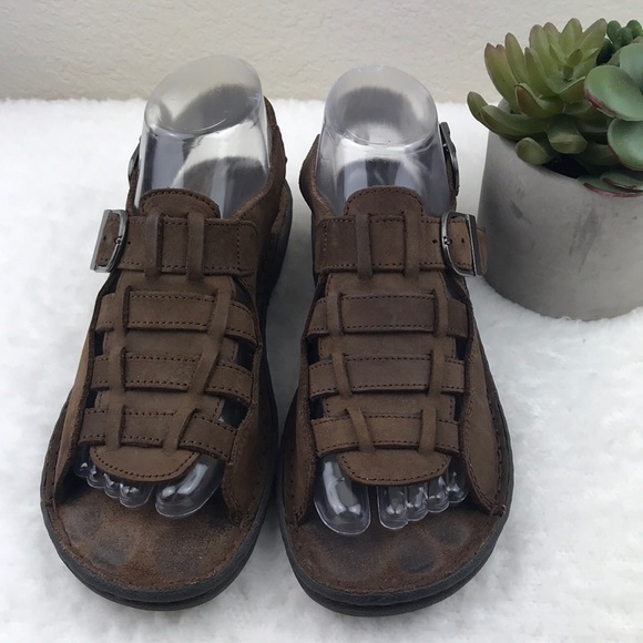 Marsh Landing Brown Leather Sandals 7M - Picture 6 of 8